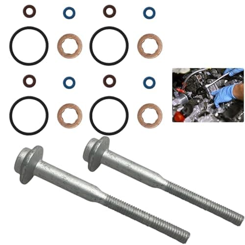 Image of Injector Seal 18PCS Injector Seal Seals Compatible with Audi/Vw Replaces 03l130277b 883.670, Injector Seals Kit Mk7 2.2 2.4 3.2 Tdci 6c1q-6k780-Ab, with Ford Fiesta