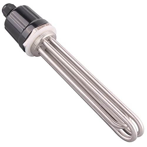Image of DERNORD 220V 3000W 1-1/2 Inch Heating Element 3U Type Electrical Brewing Water Heater BSP Thread Stainless Steel Flange