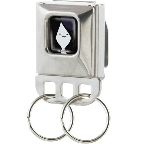 Image of Adventure Time Keychain, Seatbelt Buckle Keyholder, Adventure Time Marceline Face Close Up Full Color Black