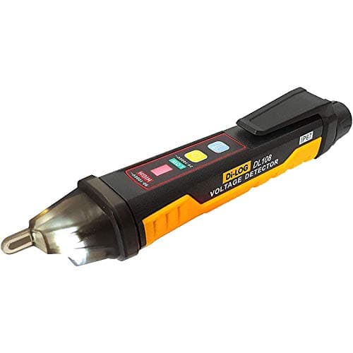 Image of DI-LOG DL108 DL108 Industrial 1000V Non Contact Voltage Detector 24-1000V CAT IV IP67 Rated Voltage Indicator with Vibration & LED Torch