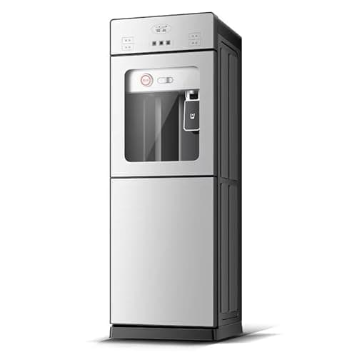 Image of Home stand-alone floor standing water dispenser, tempered glass panel, water shortage protection, suitable for home or office