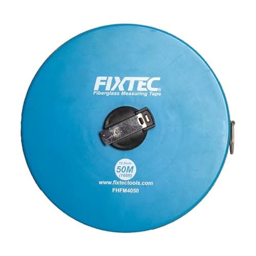 Image of FIXTEK Measure with Ease and Accuracy Fiberglass Measuring Tape 50m*12.5mm Long Fiberglass Measuring Tape, Gauge Measure Ruler Tools for DIY or Building Requirements Surveyors and Engineers Site