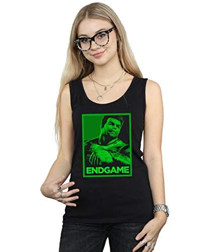 Image of Marvel Women's Avengers Endgame Hulk Poster Vest Black X-Large