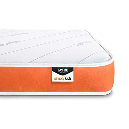 Image of JAY-BE Simply Kids Sprung Mattress, Foam Free, Shorty (75 x 175 x 16cm)