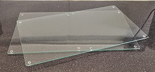 Image of Deenz 52X30Cm Tempered Glass Worktop Saver 4Mm Clear Glass Chopping Board Extra Large 1X