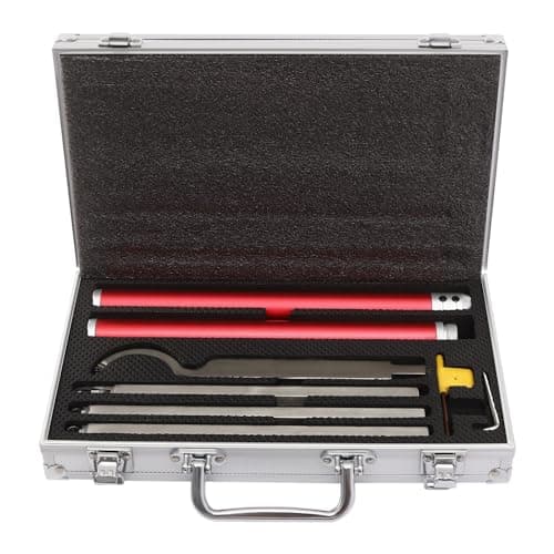 Image of 6 in 1 Carbide Woodturning Tools Lathe Turning Tools Wood Turning Lathe Tools Resistant Lathe Turning Tool Set Suitable for Wood Turning (Red)