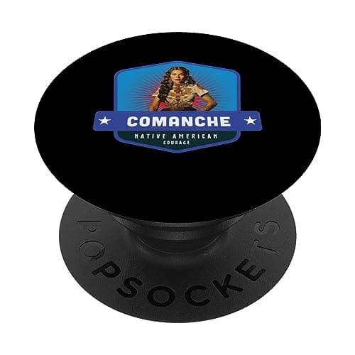 Image of Comanche American Native Indian Girl Pinup Courage Pride PopSockets Swappable PopGrip