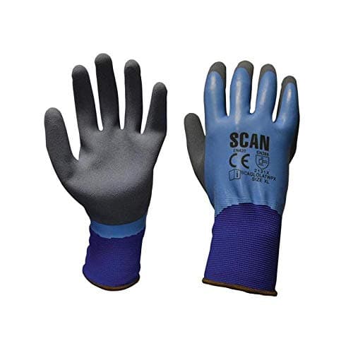 Image of Scan SCAGLOLATWPX Waterproof Gloves with Latex Palm - Size 10