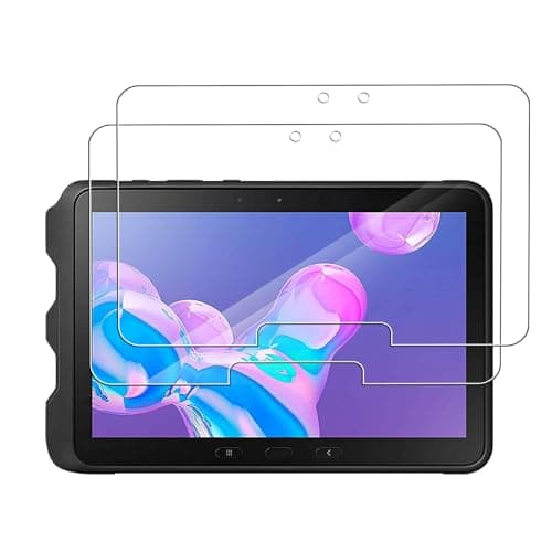 Image of [2 Pack]Tempered Glass Compatible with Samsung Galaxy Tab Active Pro/Active 4 Pro Screen Protector,Ultra Resistant,Anti Fingerprints,HD Clear,No Bubbles,9H Hardness Protector Film Tempered Glass Film