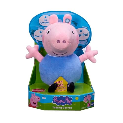 Image of Peppa Pig Talking George, Plush Toy With Speech & Sound Effects, Pre-School Soft Toy