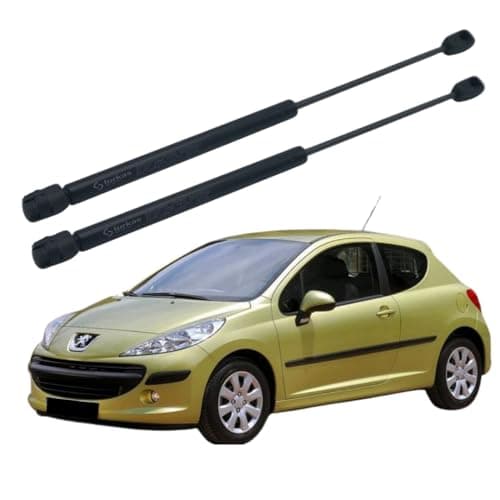 Image of TURKAS, 2x Rear Tailgate Boot Gas Spring Struts For PEUGEOT 207 HATCHBACK (2006-2014), Lift Support System 330 (N) 505mm