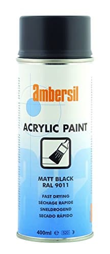 Image of Ambersil 20180 Acrylic Paint RAL 9011, 400 ml, Matt Black