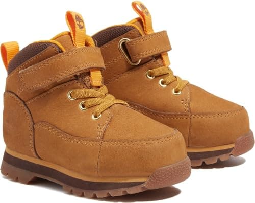 Image of Timberland Boy's Unisex Kids Euro Rock (Toddler) Chukka/Mid, Wheat Nubuck, 6 UK Child