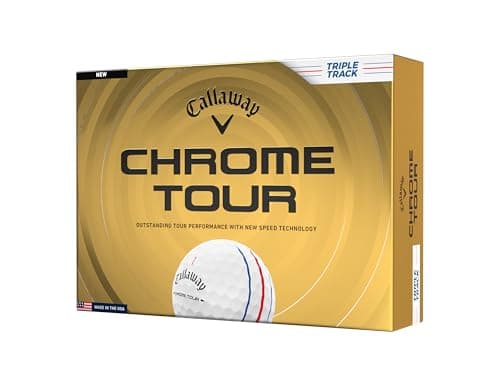 Image of Callaway Golf Chrome Tour 2026 Golf Balls, Triple Track, White