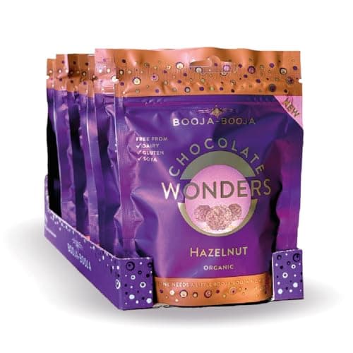 Image of Booja - Booja, Hazelnut Crunch Vegan Chocolate Wonders | Bite-sized Bubbles of Chocolate Bliss, 8 x 65g