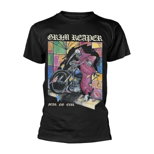 Image of Grim Reaper Fear No Evil Official Tee T-Shirt Mens Unisex (Large) Black