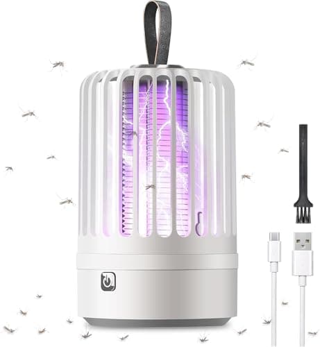 Image of Bug Zapper Outdoor，Mosquito Killer Lamp 2 in 1 Indoor Electric Fly Killer Zapper, Powerful 2800V Electric Insect Repellent Flies Mosquito Catcher for Outside Patio, Backyard, Garden