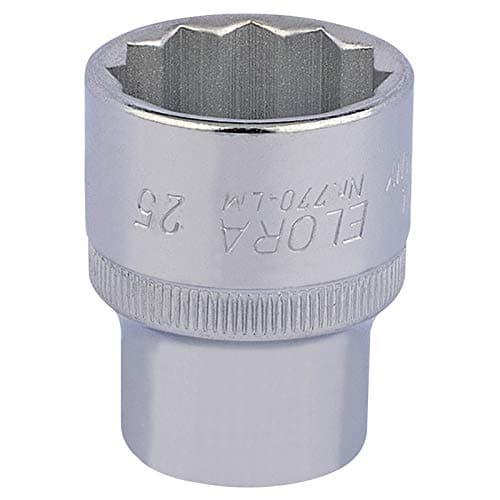 Image of Draper 24707 25mm 1/2 Square Drive Elora Bi-Hexagon Socket