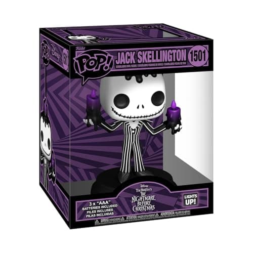 Image of Funko Pop! Super: The Nightmare Before Christmas - Jack Skellington - (SFX) Lights and Sounds - Collectable Vinyl Figure - Gift Idea - Official Merchandise - Toys for Kids & Adults - Movies Fans