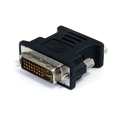 Image of StarTech.com DVI to VGA Cable Adapter - Black - M/F - DVI-I to VGA Converter Adapter (DVIVGAMFBK)