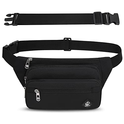 Image of IHIGOGOFA Bumbags Waist Fanny Pack Fashion Bum Bag with 65cm Extended Belt for Dog Walking Climbing Hiking Travel Cycling Girls Ladies Men Women