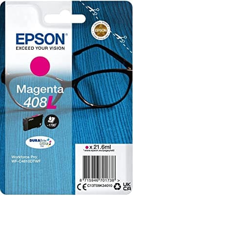 Image of Epson Genuine Ink Singlepack High Yield Magenta 408 XL DURABrite Ultra