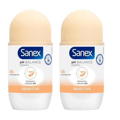 Image of Roll On Dermo Sensitive Gentle Protection Compatible With Sanex Sensitive Roll On With 48 Hour Protection With Welari Thank You Card (2 Packs)