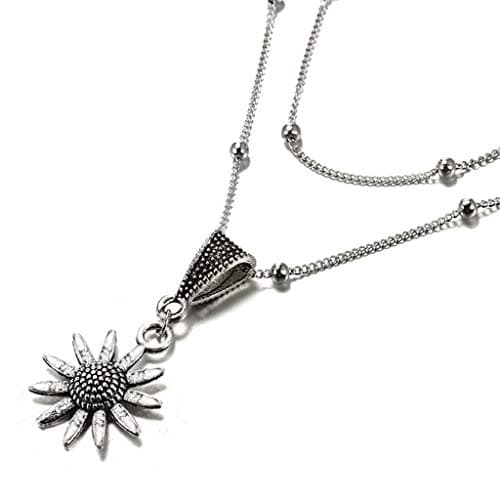 Image of Jewelry Necklace Stylish Alloy And -Layer Women's Pendant Necklaces Pendants