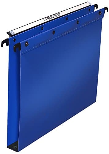 Image of Elba Ultimate Polypropylene Foolscap Suspension Files, 30mm Base - Blue (Pack of 25)
