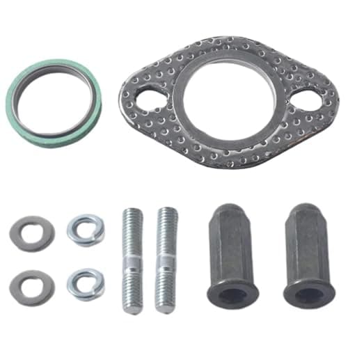 Image of 1 Set Exhaust Bolt and Gasket Kit for GMB139 Engine 50cc 70cc 90cc 110cc 125cc 150cc Exhaust Gasket, Car Exhaust Gasket, Car Exhaust Manifold Gasket for Scooters ATVs Go Karts Moped Quad Engine