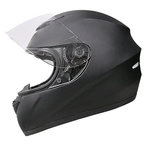Image of Zorax Matt Black XL (61cm) Full Face Motorcycle Motorbike Helmet ECE 2206 Approved