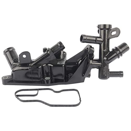 Image of Bisenya Thermostat Housing Thermostat Water Housing Compatible with Clio Megane 0.9 1.2 Tce 110608635R 110606217R