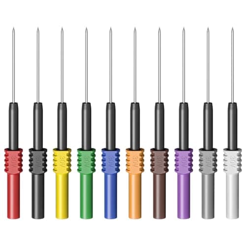Image of Cleqee Back Probe Pins 10PCS Flexible Bendable Test Probes 10 Colors for Wire Piercing Automotive Car Repairing Electrical Testing