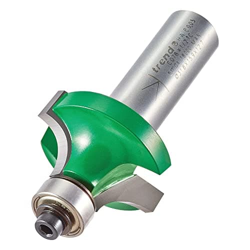 Image of Trend CraftPro Roundover and Ovolo Router Cutter, 1/2 Inch Shank, 9.5mm Radius, 15.9mm Cut Diameter, Bearing Guided, Tungsten Carbide Tipped, C078X1/2TC