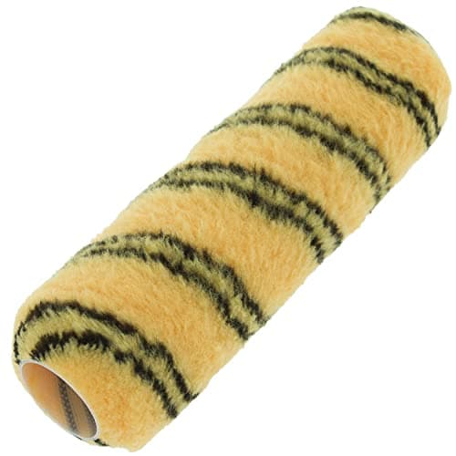 Image of Coral 41462 Max Coat Paint Roller Cover Walls Ceilings Long Pile Woven Sleeve Fabric Emulsion Trade Tiger Stripe 9 inch 1.5" Dia