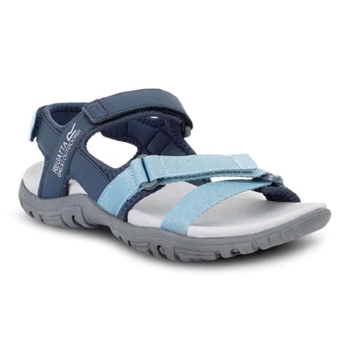 Image of Regatta Womens Santa Clara II Sandals Summer Holiday Beach Footwear Shoes Blue