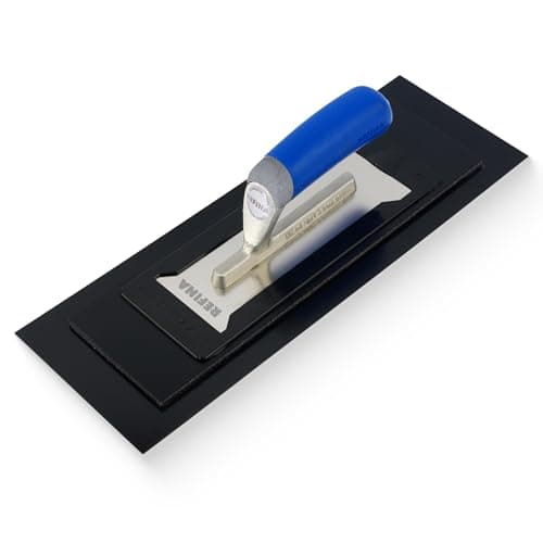 Image of REFINA PLAZIFLEX Plastering Trowel -16" x 5.5" (400mm x 140mm) 1mm Foam Backed Plaster Trowel - Lightweight Interchangeable Plastering Tools for Gypsum Plaster & Skim Coat