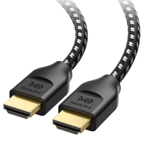 Image of [Ultra High Speed HDMI Certified] Cable Matters Braided 48Gbps 8K HDMI Cable 5m with 8K @120Hz, 4K @240Hz and HDR Support for PS5, Xbox Series X/S, RTX3080 / 3090, Apple TV and More in Black
