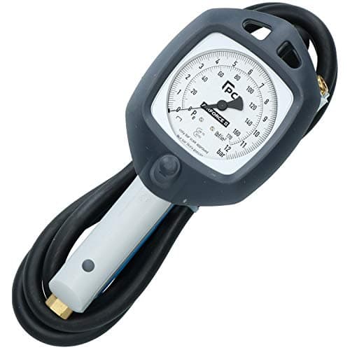 Image of PCL Tyre Air Inflator Gauge 0-170PSI Hose 1.8m AFG1H08 Airforce ll Euro Clip End