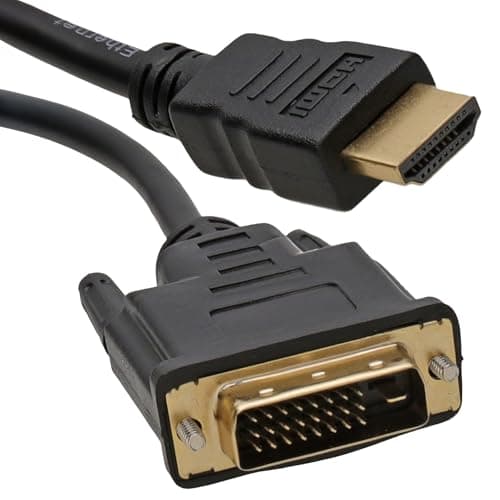 Image of kenable DVI-D 24+1pin Male to HDMI Digital Video Cable Lead Gold 1.5m