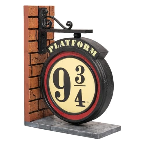 Image of Grupo Erik Bookends - Harry Potter Gifts | Platform 9 3/4 Sign Book End, Harry Potter Merchandise Book Ends for Shelves, Room Decor, Home Decor, New Home Gifts for Friends