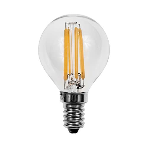 Image of Status 4.5w = 40w = 470 lumens Filament LED - Round - SES - Clear - Warm White - 1 pk Box - in White CDU