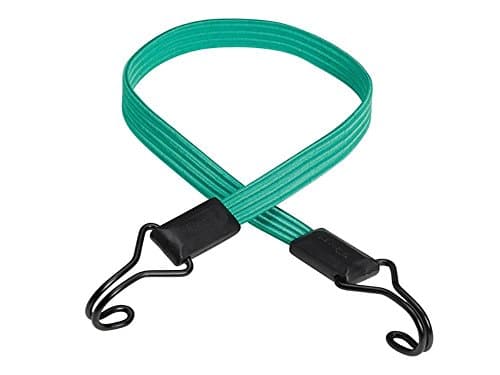 Image of Master Lock Flat Bungee Cord 80 cm with Double Reverse Hook 3225EURDAT - Ideal for Transporting, Packing and Securing Loads Pack of 1