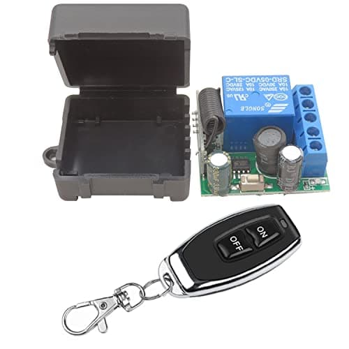 Image of DieseRC Wireless Remote Control Switch 433Mhz 5V 12V 24V 1 Channel Radio Control Relay Receiver with 1 Transmitter Keyfobs Potential-Free Contacts Relay Controller