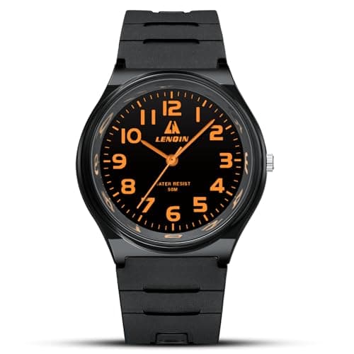 Image of LN LENQIN Mens Watches Analog Quartz Watches Men 30M Waterproof Fashion Casual Man Designer Watches for Men Silicone Band Unisex Watch