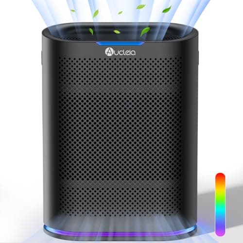 Image of HEPA14 Automatic Air Purifiers for Home - 200m2 - Silent Air Purifier for Large Room with 7 Colors Light and Scent, Smoke Air Filter, Dust, Dander