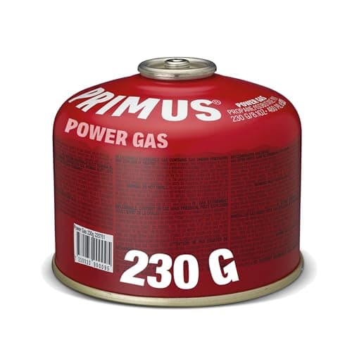 Image of Primus Camping Gas Canister - Power Gas 1-Pack 230g - Standard Threaded Gas Canisters for Camping Stove - Mix of Isobutane & Propane Gas - EN417 Gas Cartridge for Camping Stove