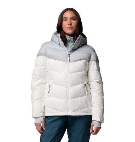 Image of Columbia Women's Abbott Peak 2 Insulated Jacket, Ski Jacket, Sea Salt/Cirrus Grey, S