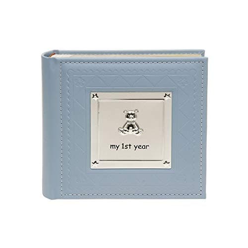 Image of Shudehill Giftware Photo Album - My First Year Blue Baby Boy Photo Album - 77802