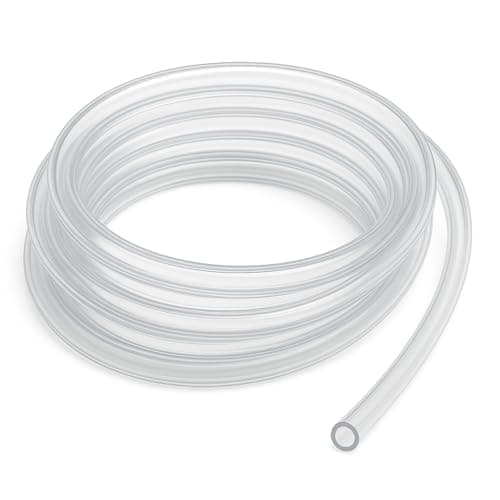 Image of 8mm x 10mm Clear Flexible Hose Pipe. PVC Tubing - Food Grade Plastic Tube - Suitable to use for Air, Water, Fuel and Food Lines 1 Metre (3.28 Ft)